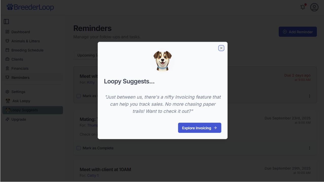 BreederLoop application screenshot 6